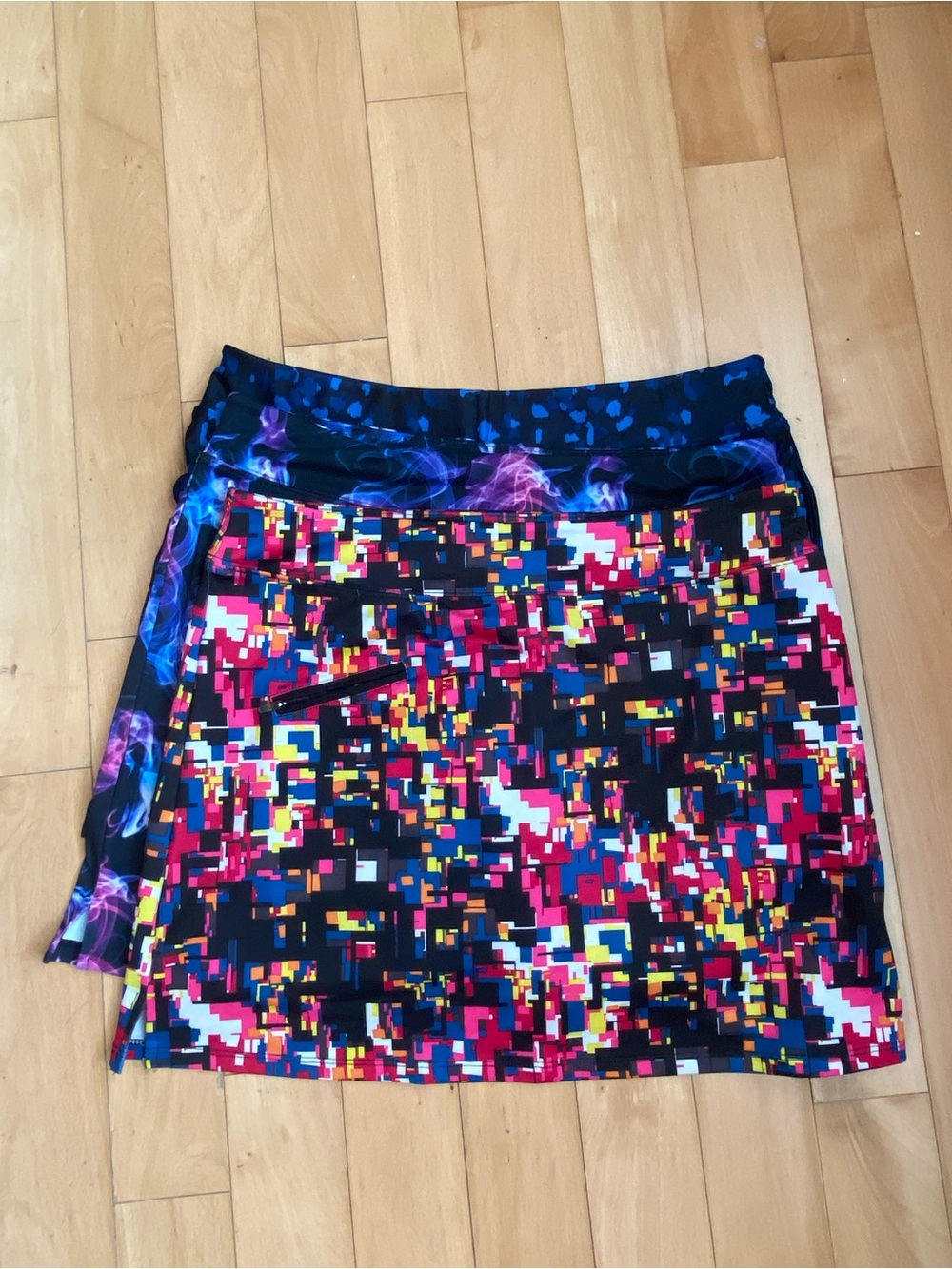 Ryandrew Golf Tennis Athletic Skort Bundle 3 Large Reversible‎ Printed Skirts